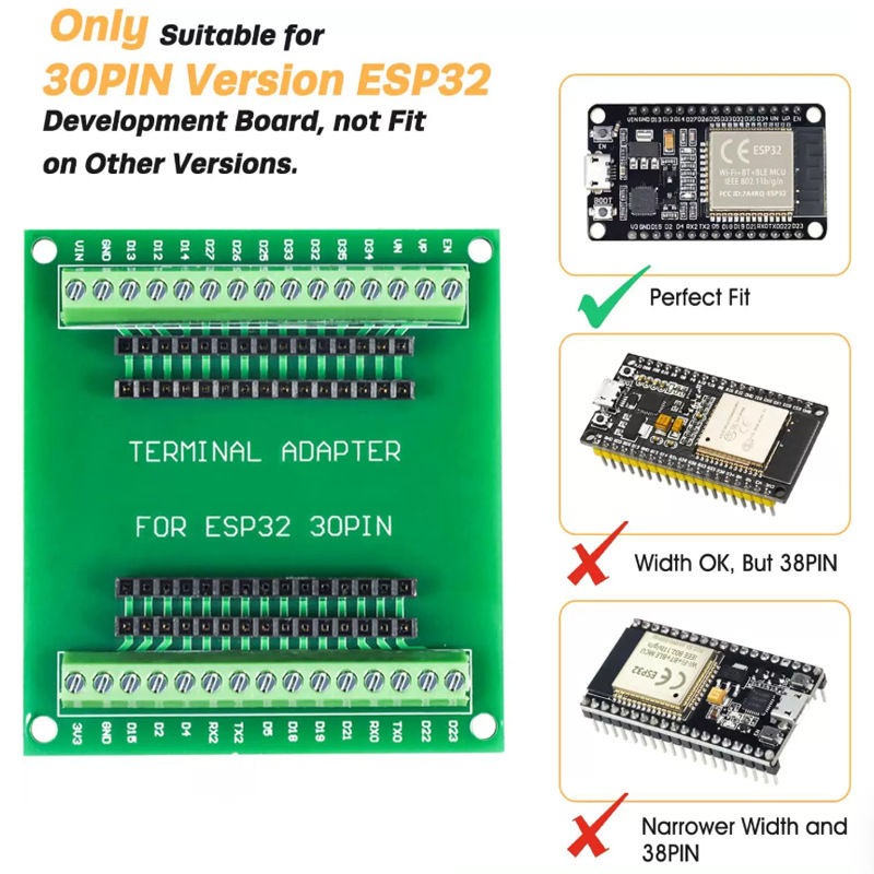 Doit Esp32 - ESP32 Geliştirme Kartı NodeMCU-32S ESP32-32D 32U