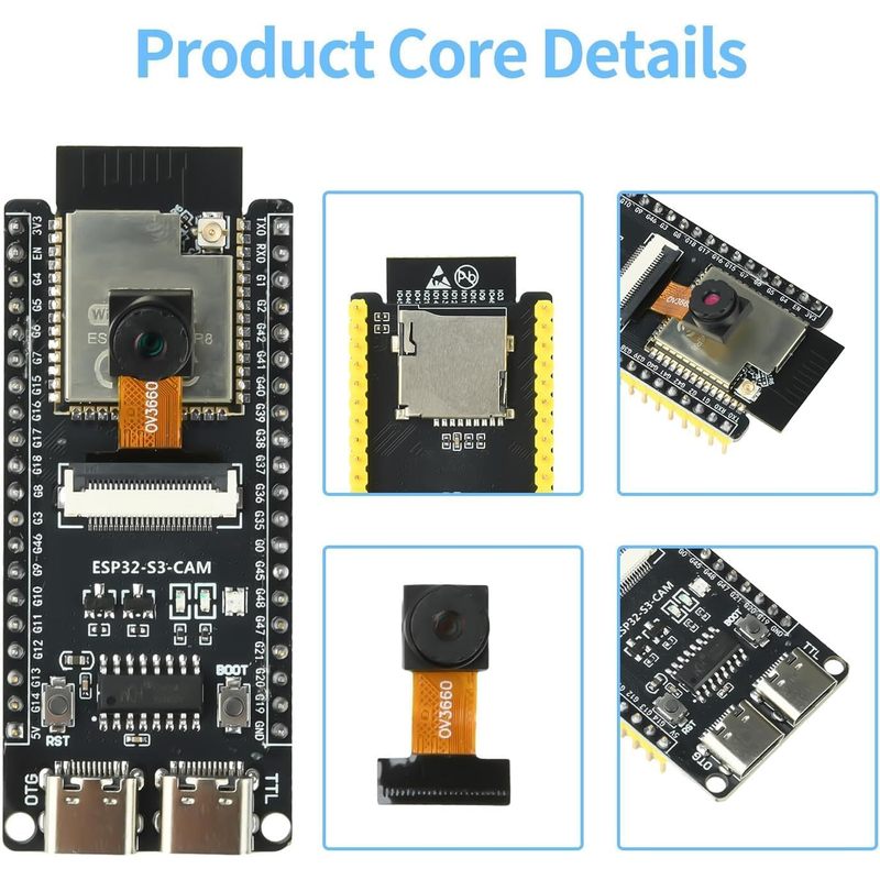 OV3660 Kamerası, N16R8 Modülü, - Doit Esp32 incelemesi ve fiyatı