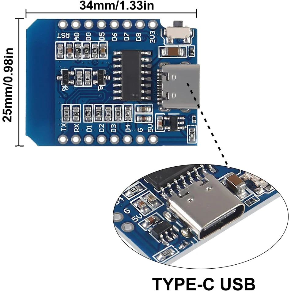 ESP8266 ESP-12F MINI D1 NodeMC - Nodemcuv2 incelemesi ve fiyatı
